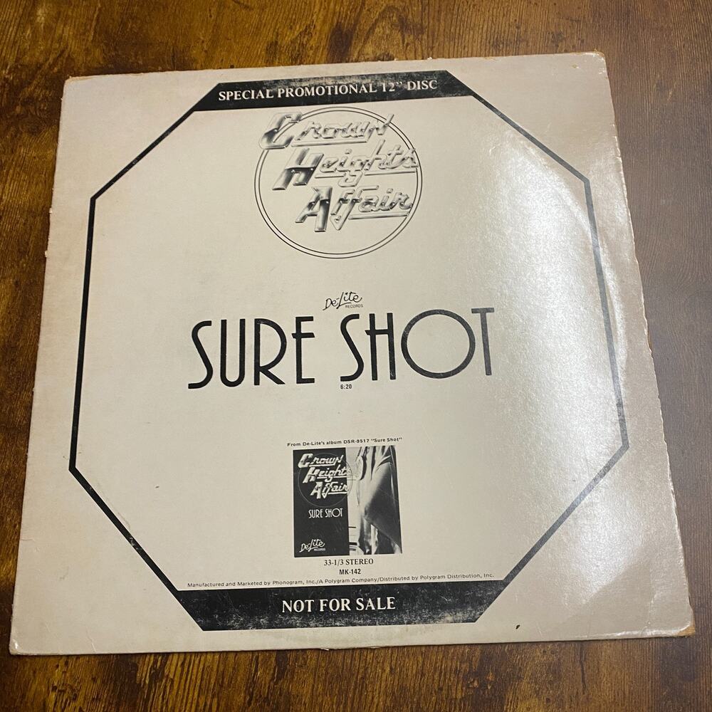 Crown Heights Affair - Sure Shot 12" Single DJ Promo 1980 MK-142 Funk